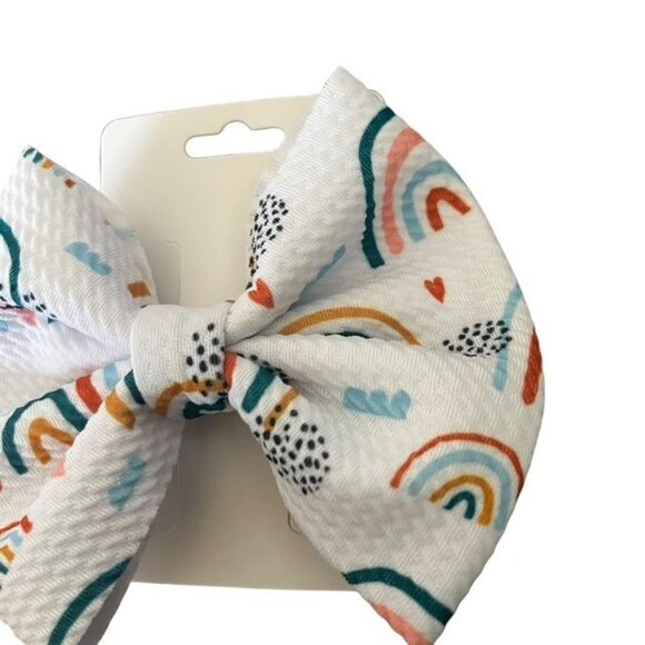 Chasing Rainbows 5" New Hair Bow - Picture 3 of 4